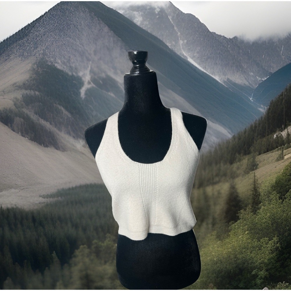 Le ORE‎ Cropped Cashmere Blend Tank Medium